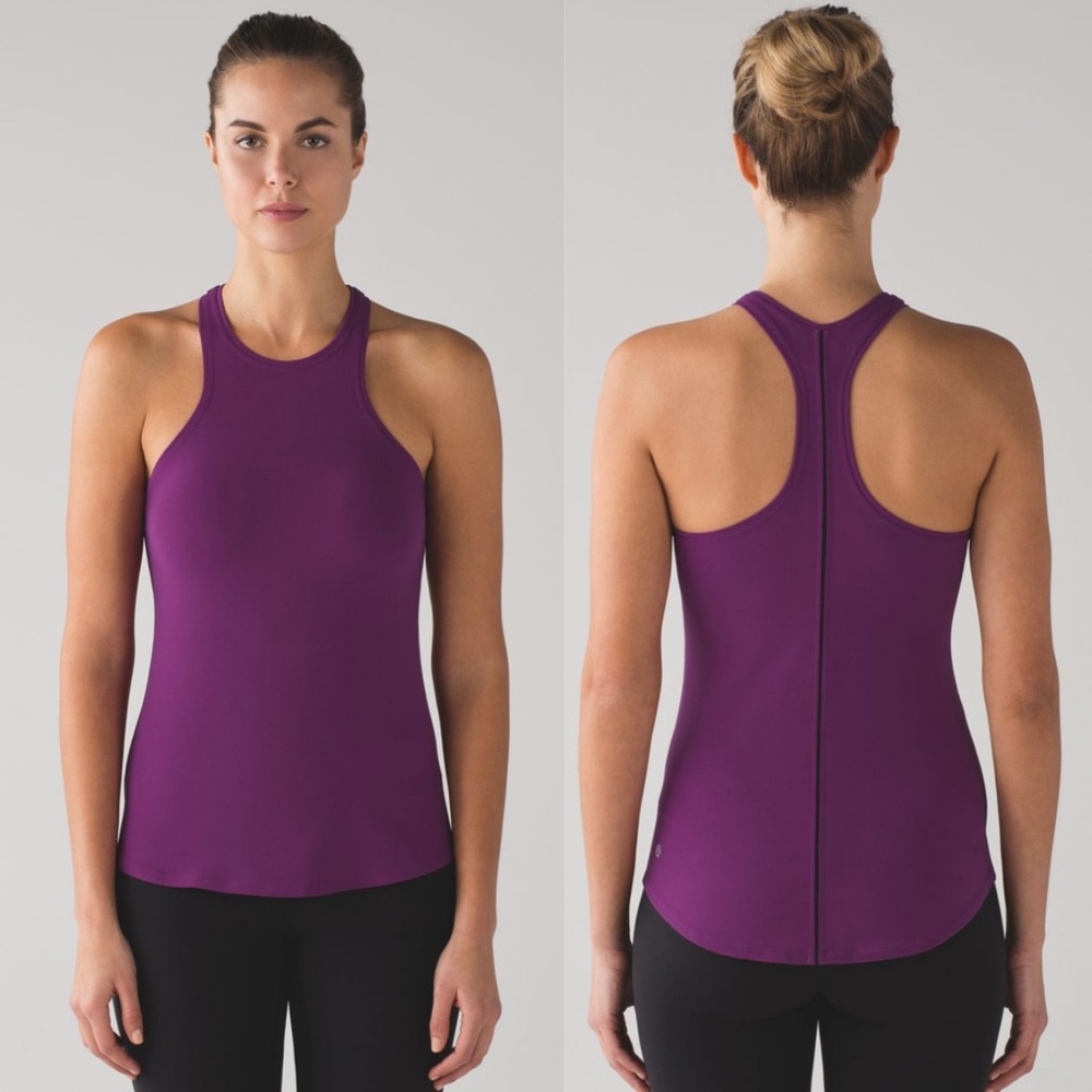 LULULEMON  Simply Bare Tank Aurora / Black Purple Small